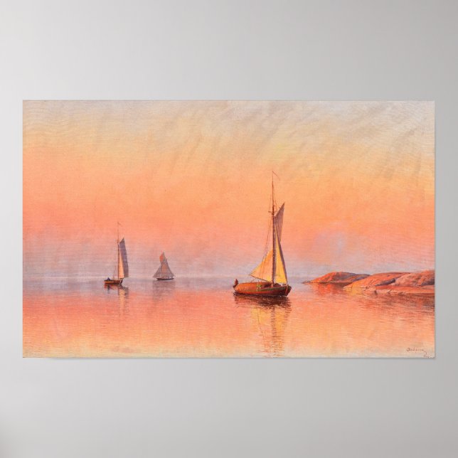 Abrahamssons segelbåtar poster (Framsidan)