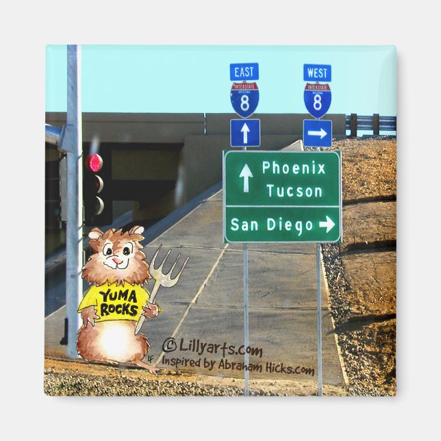 Abrahamster i Yuma Forking Thoughts Magnet (Framsidan)