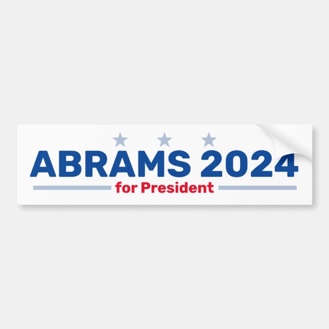 Abrams 2024-klistermärke bildekal (Framsidan)