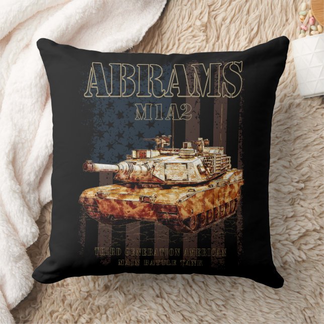 Abrams M1A2 MBT United Stater Main Battle Tank Kudde (Filt)