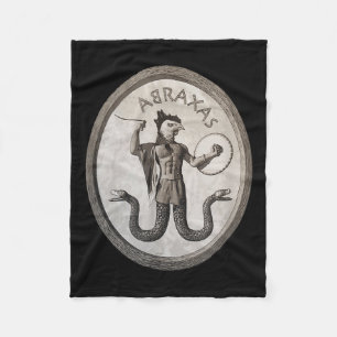 Abraxas Esoteric Gnostic Symbol Occult Pagan Ritua Fleecefilt