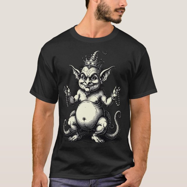 Abraxas Serpent-Legged Trickster T Shirt (Framsida)