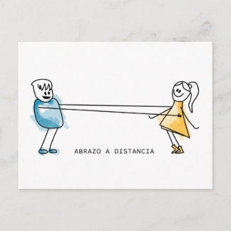 Abrazo a distancia vykort