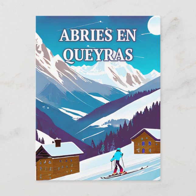 Abriès-en-Queyras : Refuge d'Hiver, Authenticité  Vykort (Framsida)