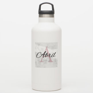 Abril Marble Monogram Inital Girls Personlig Klistermärken