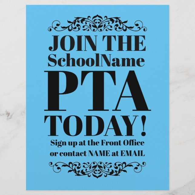 Abril PTA Flyer (Framsidan)