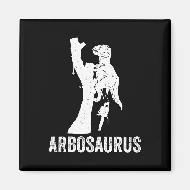 Abrosaurus Arborist Trädklättring Trädklyvning Arb Magnet (Framsidan)