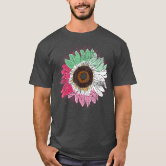 Abroseual Flagga Solros Blommar Gay pride HBT Ab T Shirt