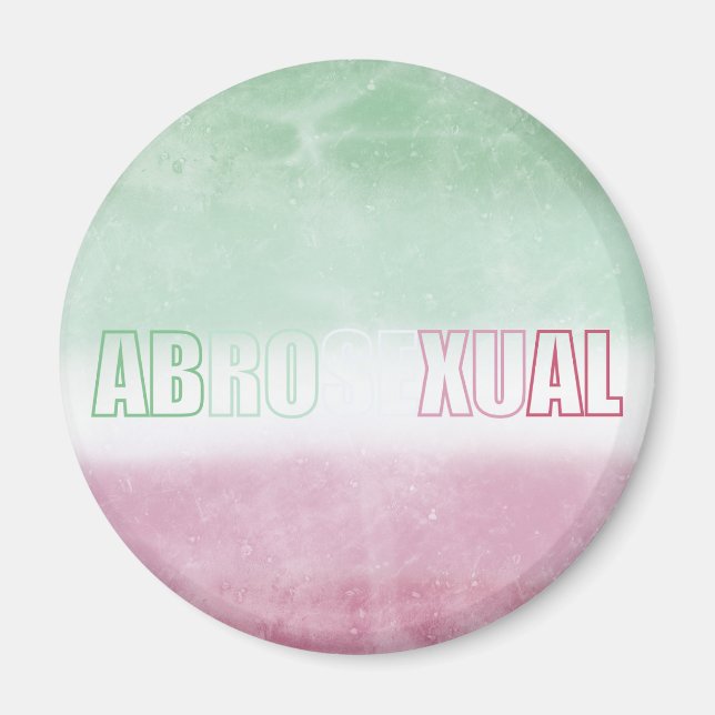 Abrosexual pride flag magnet (Framsidan)