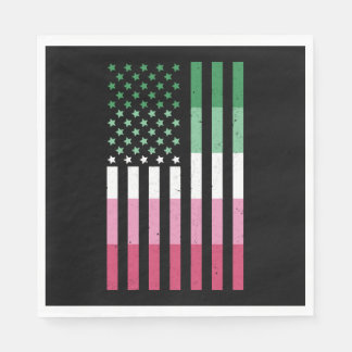 Abrosexuell USA flagga LGBT Gift Abrosexuell Pappersservett