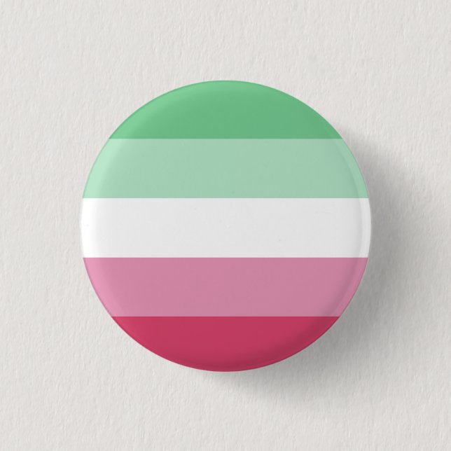 Abrosexuellt Pride Flagga Badge Knapp (Framsida)