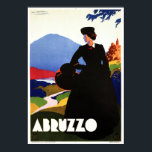 ABRUZO ROME Art Deco Vintage Italy Travel Poster<br><div class="desc">Högupplöst reproduktion,  vassa toppen-utskrifter,  färg korrigerat för vibrant och skarpt färger och digitalt reparerat för tårar,  fläckar,  saknade inslag. Abruzzerna Rom Vintage Italienska Travel Poster.</div>
