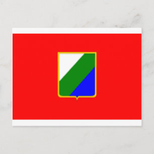 Abruzzerna (Italien) Flagga Vykort