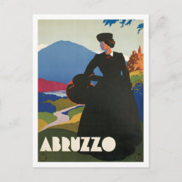 Abruzzerna Italien Vintage Vykort