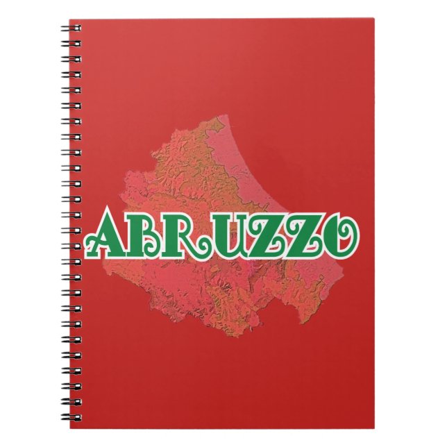Abruzzo Anteckningsbok Med Spiral (Framsidan)