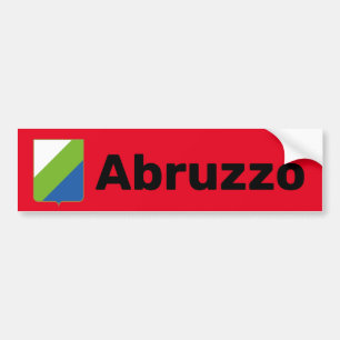 Abruzzo flagga (Italien) Bildekal