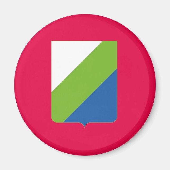 Abruzzo flagga Italien symbol italia Magnet (Framsidan)