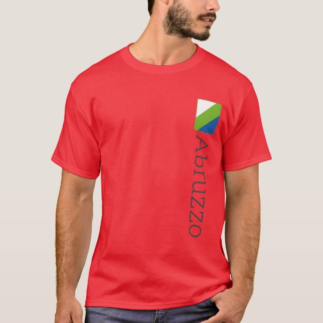 Abruzzo flagga (Italien) T Shirt (Framsida)