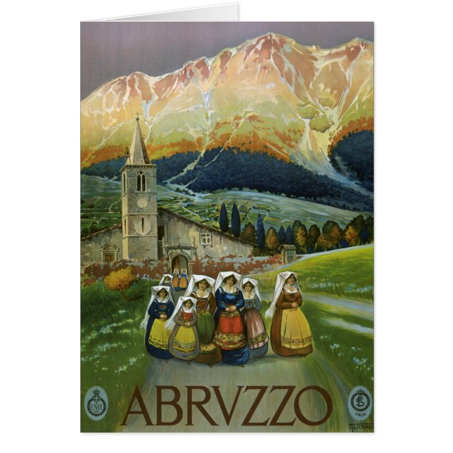 Abruzzo Hälsningskort (Framsidan)
