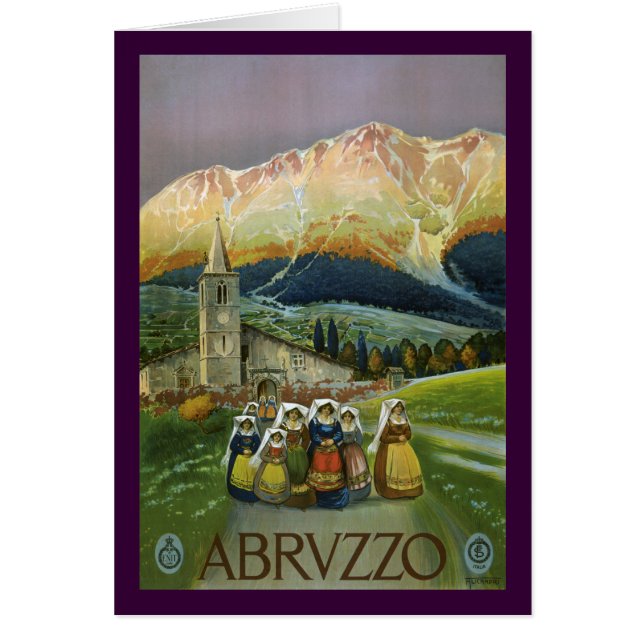 Abruzzo Hälsningskort (Framsidan)