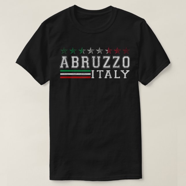 Abruzzo Italia Gifts italiensk Souvenir-Italien T Shirt (Design framsida)