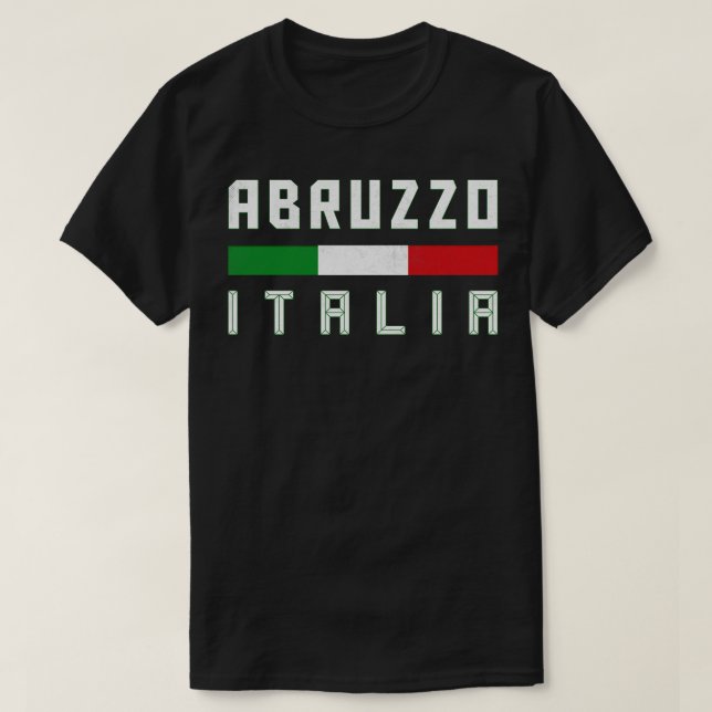 Abruzzo Italia Italien Typography Design T Shirt (Design framsida)
