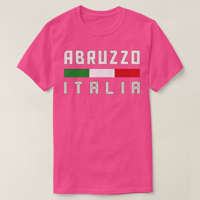 Abruzzo Italia Italien Typography Design T Shirt (Design framsida)