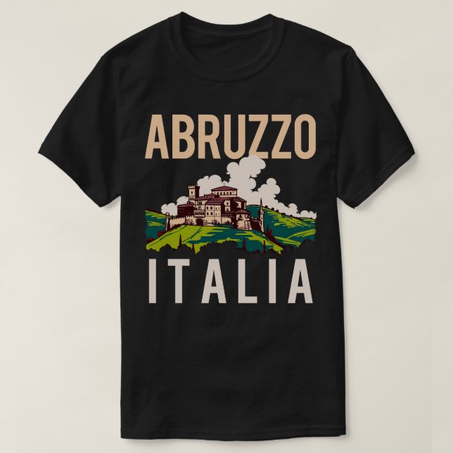 Abruzzo Italia Retro Italia T Shirt (Design framsida)