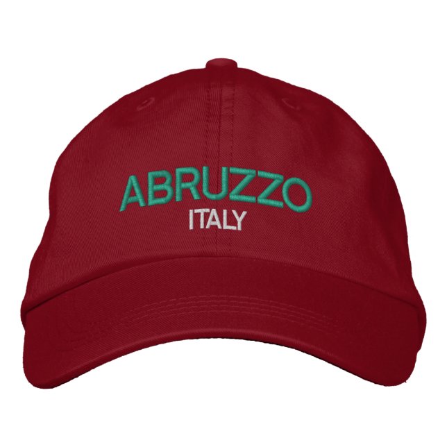 Abruzzo italien broderad hatt keps (Framsida)