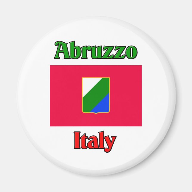 Abruzzo Italien Magnet (Framsidan)