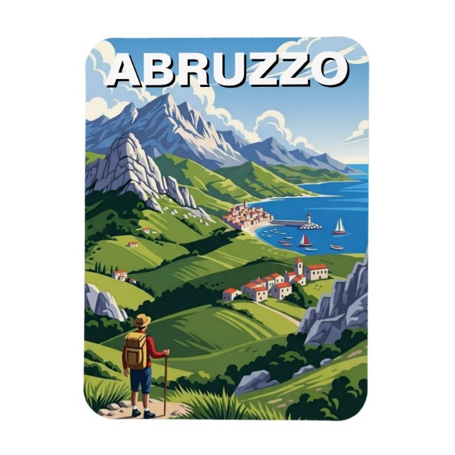 Abruzzo Italien Resa Magnet (Vertikal)
