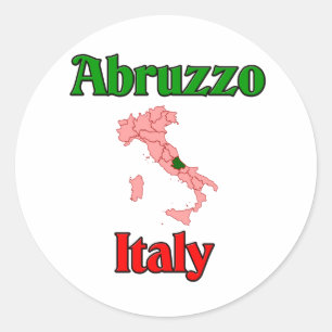 Abruzzo Italien Runt Klistermärke