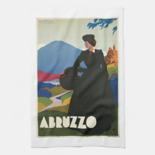 Abruzzo italienvintage resoraffisch kökshandduk