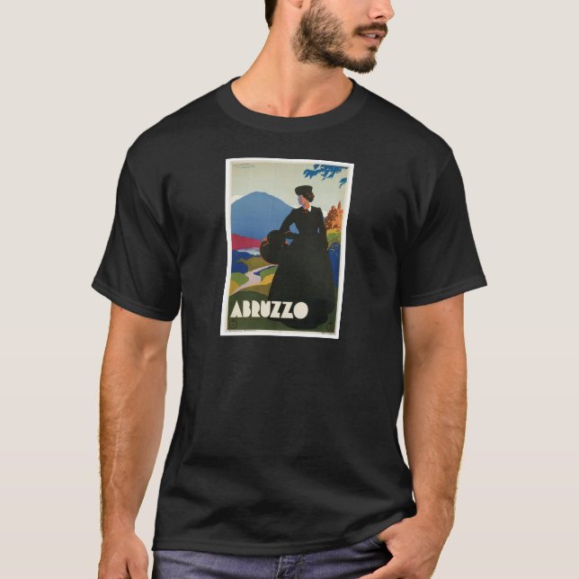 Abruzzo italienvintage resoraffisch tee (Framsida)