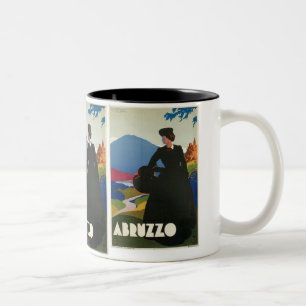 Abruzzo italienvintage resoraffisch Två-Tonad mugg