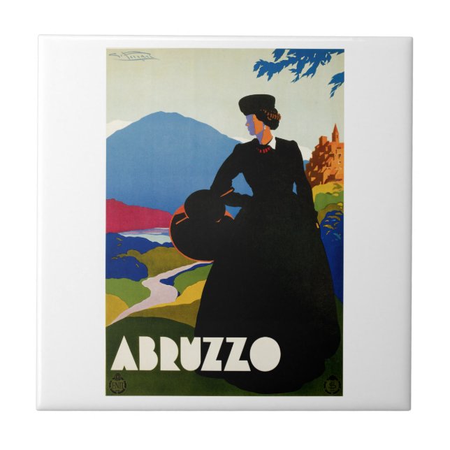 Abruzzo Kakelplatta (Framsidan)