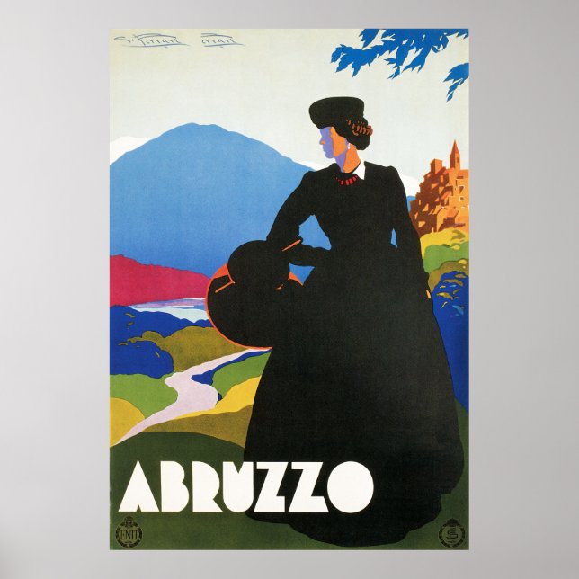 Abruzzo Vintage resor Poster (Framsidan)