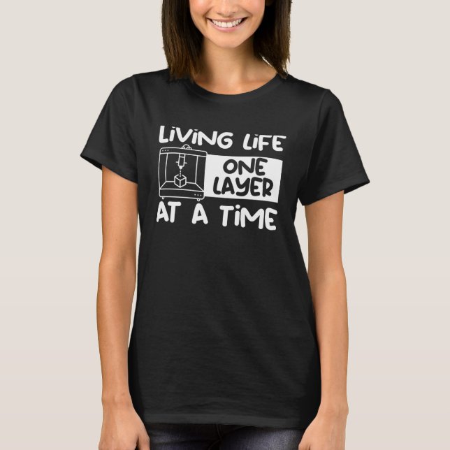 ABS 3D-skrivare 3D-utskrift för 3d-Maskin T Shirt (Framsida)
