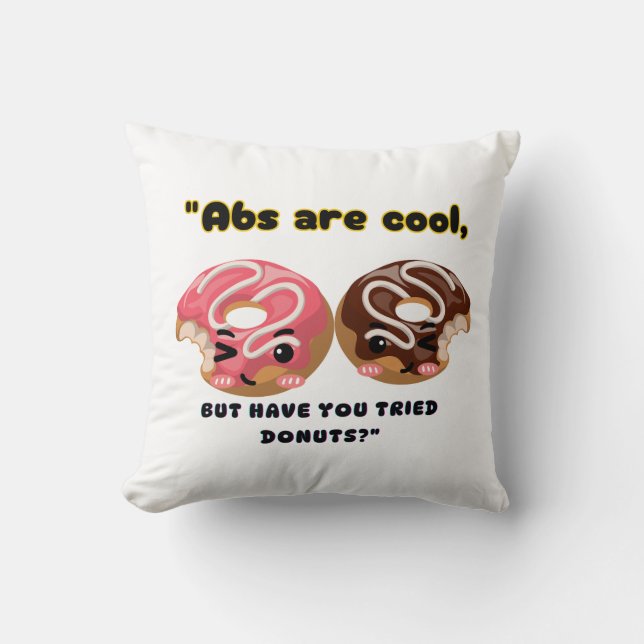 ABS ÄR COOLA MEN MÅSTE FÖRSÖKA DOKUMENT KUDDE (Framsida)