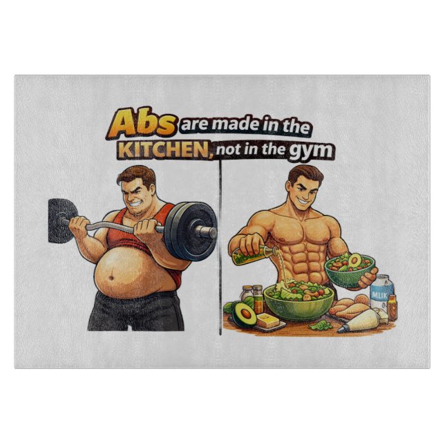 Abs Are Made in the Kitchen Chopping Board (Framsidan)