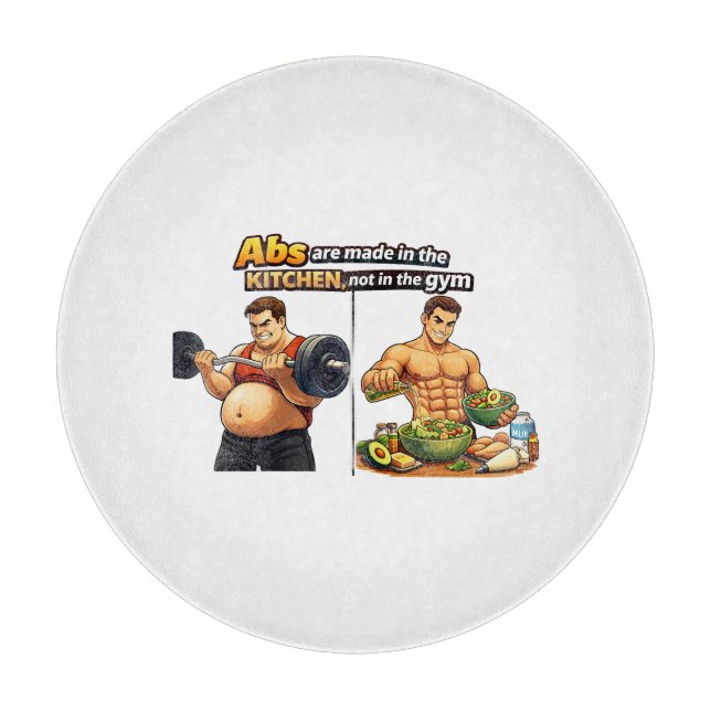 Abs Are Made in the Kitchen Chopping Board (Framsidan)