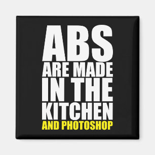 Abs görs i köket och Photoshop - luddiga Magnet
