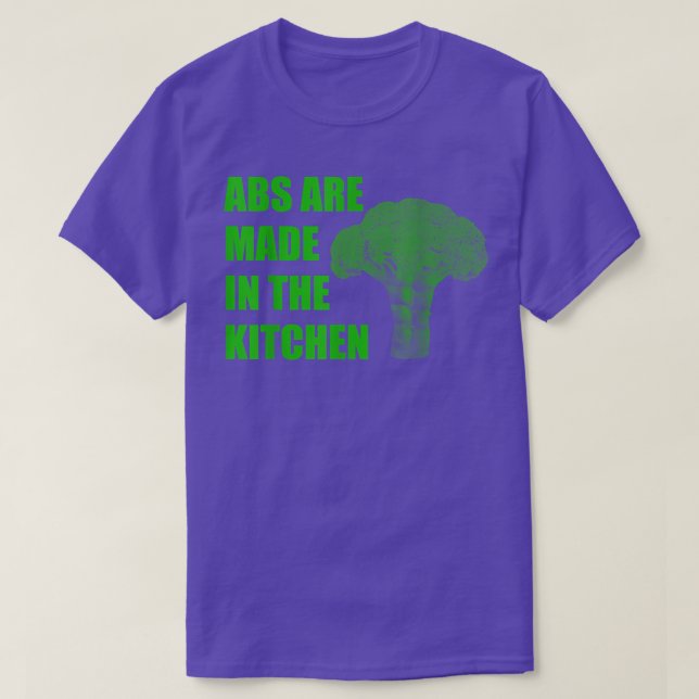 Abs Is köksfunny Gym Motivation T Shirt (Design framsida)