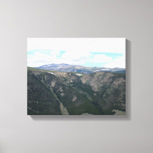 Absaroka-Beartooth Mountain liggande Färg 11 x 14 Canvastryck