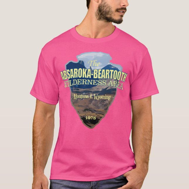 Absaroka-Beartooth Wilderness (Arrowhad) T Shirt (Framsida)