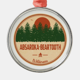 Absaroka - Beartooth Wilderness Montana Wyoming Julgransprydnad Metall