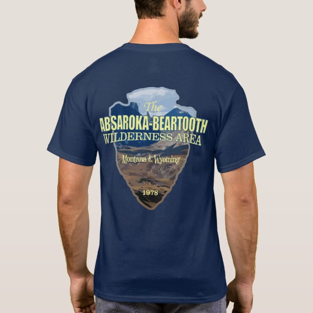 Absaroka-Beartooth Wilderness (pilhuvud) T Shirt (Baksida)