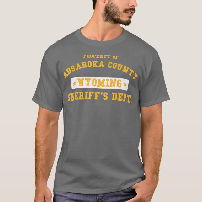 Absaroka County Sheriffs Department T Shirt (Framsida)