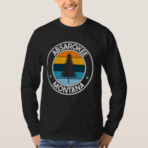 Absarokee Montana MT USA City Pride Retro Sunset T Shirt