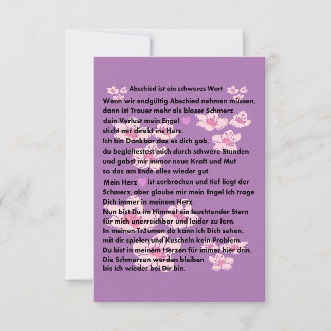 Abschieds Gedicht (Framsida)